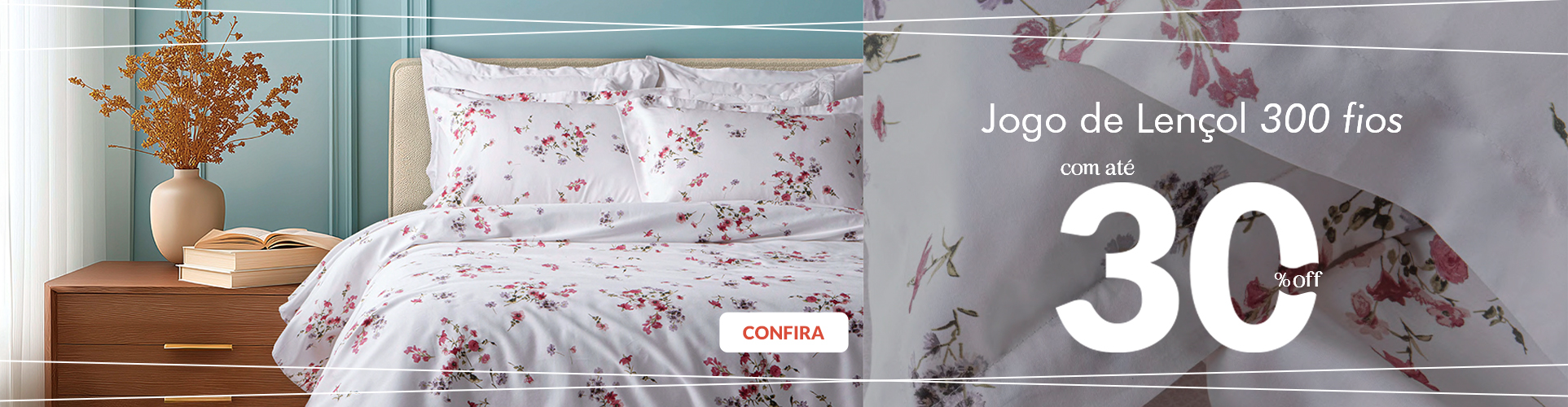 Jogo de Lençol 300 Fios - Sale
